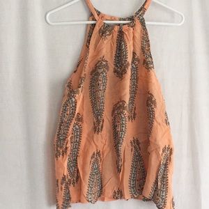 Lucky Brand Halter Neck summer Blouse Size M